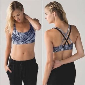 Lululemon Energy Bra Heat Wave White/Black